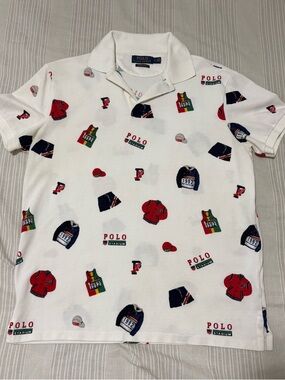 Polo Ralph Lauren P Wing Stadium 1992 All over Print Shirt Men’s Medium